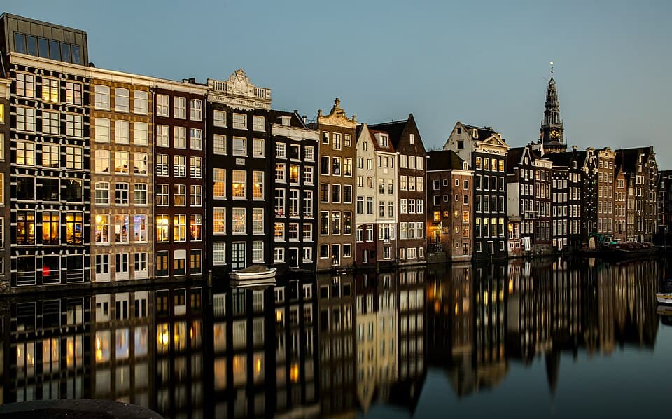 Amsterdam city view